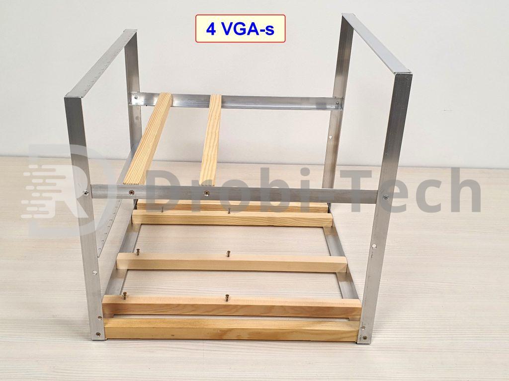 RIG bányász gép keret 4 VGA