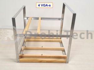 RIG bányász gép keret 4 VGA