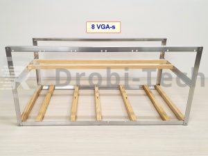 RIG bányászgép KERET, 8 VGA-nak – részlet 1