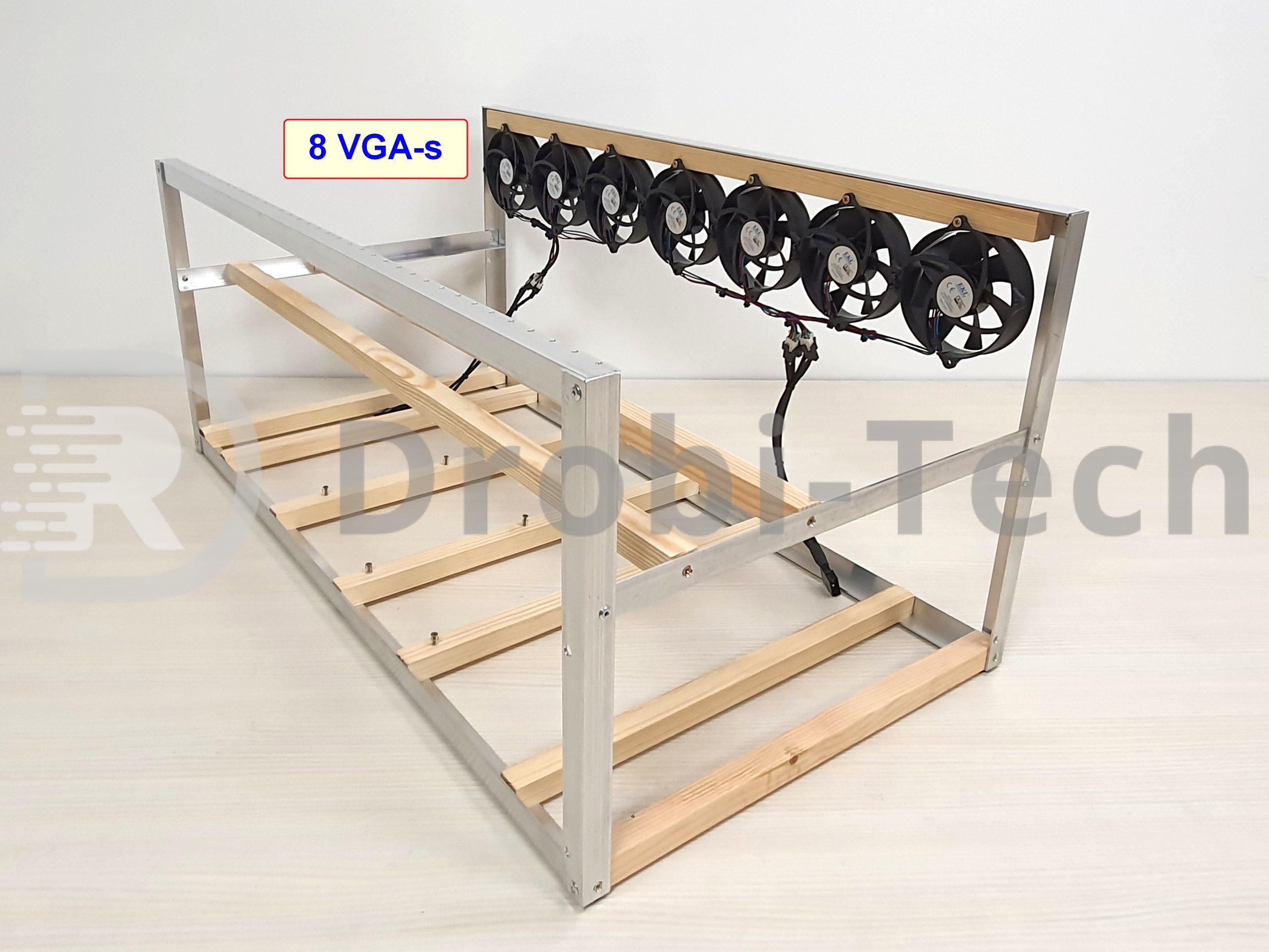 RIG bányászgép KERET, 8 VGA-nak - Image 8