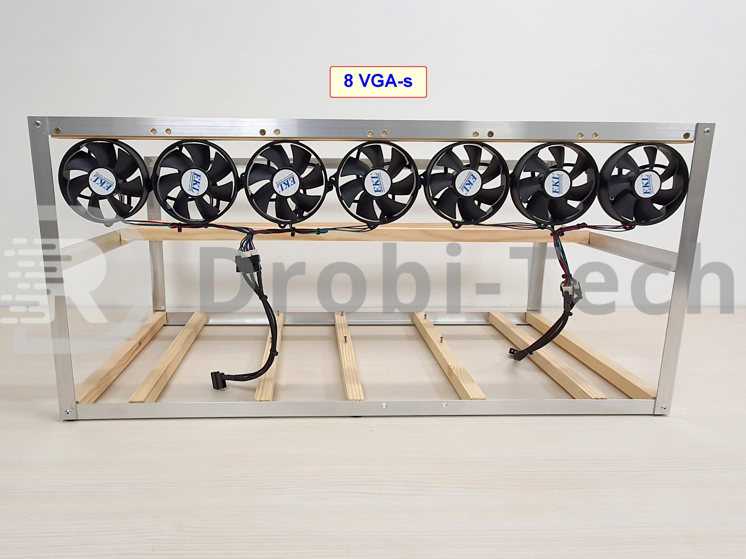 RIG bányászgép KERET, 8 VGA-nak - Image 9