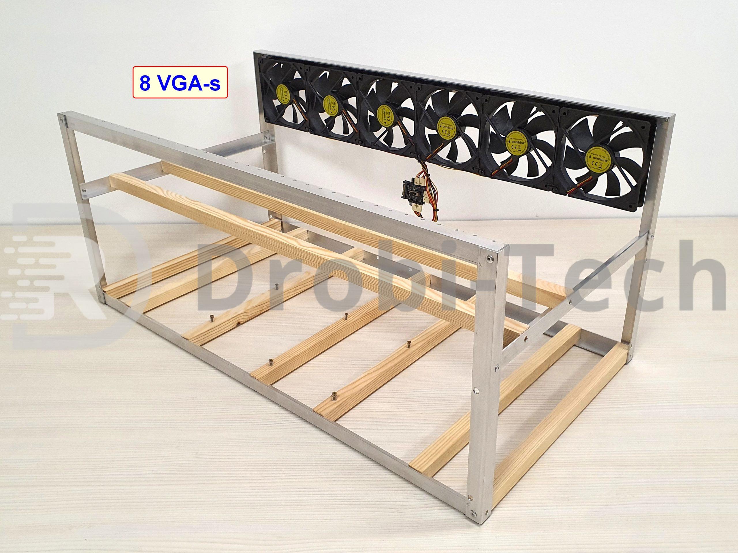 RIG bányászgép KERET, 8 VGA-nak - Image 12