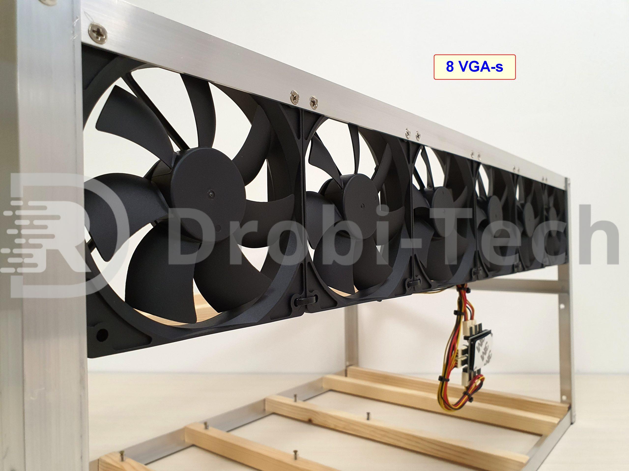 RIG bányászgép KERET, 8 VGA-nak - Image 13