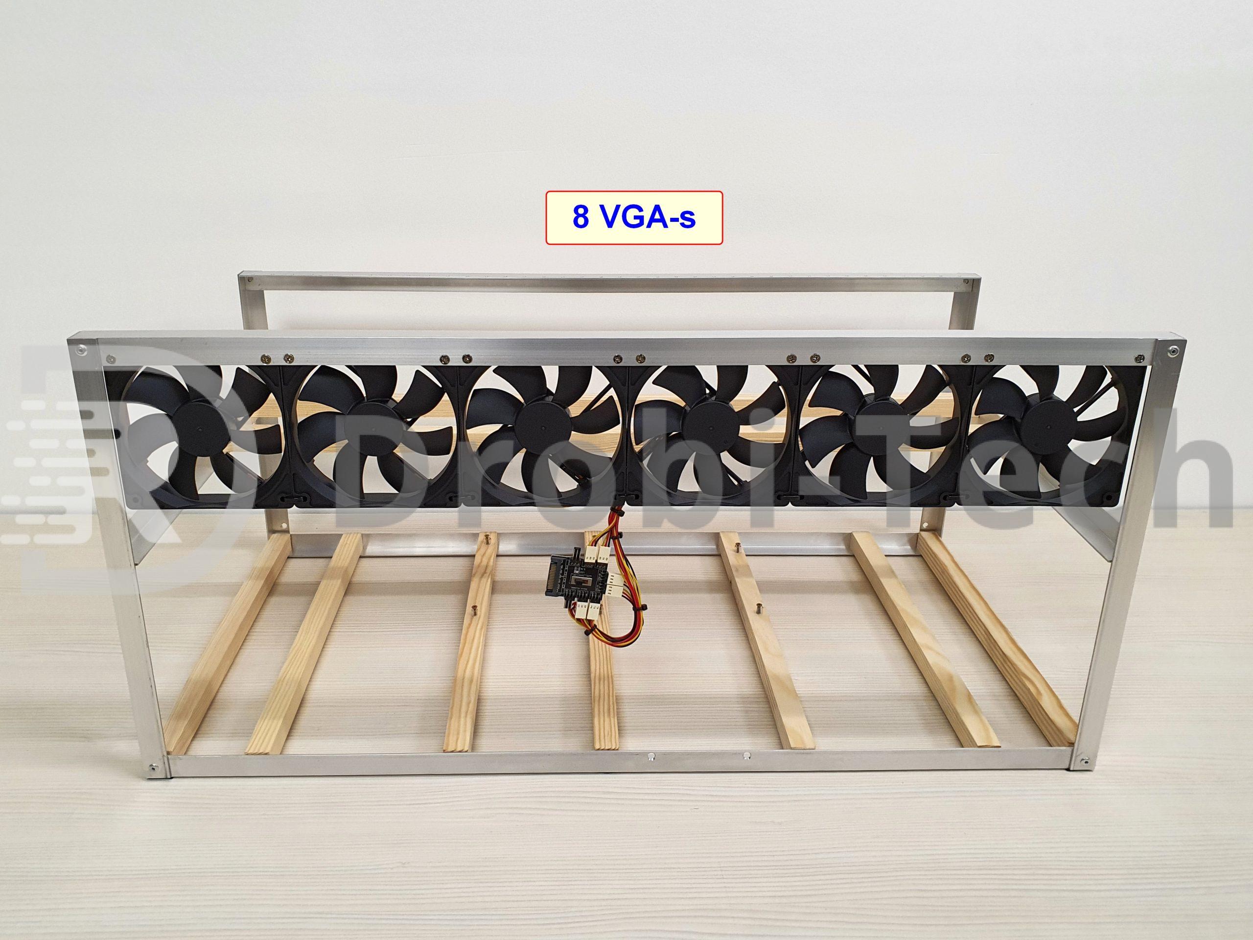 RIG bányászgép KERET, 8 VGA-nak - Image 14