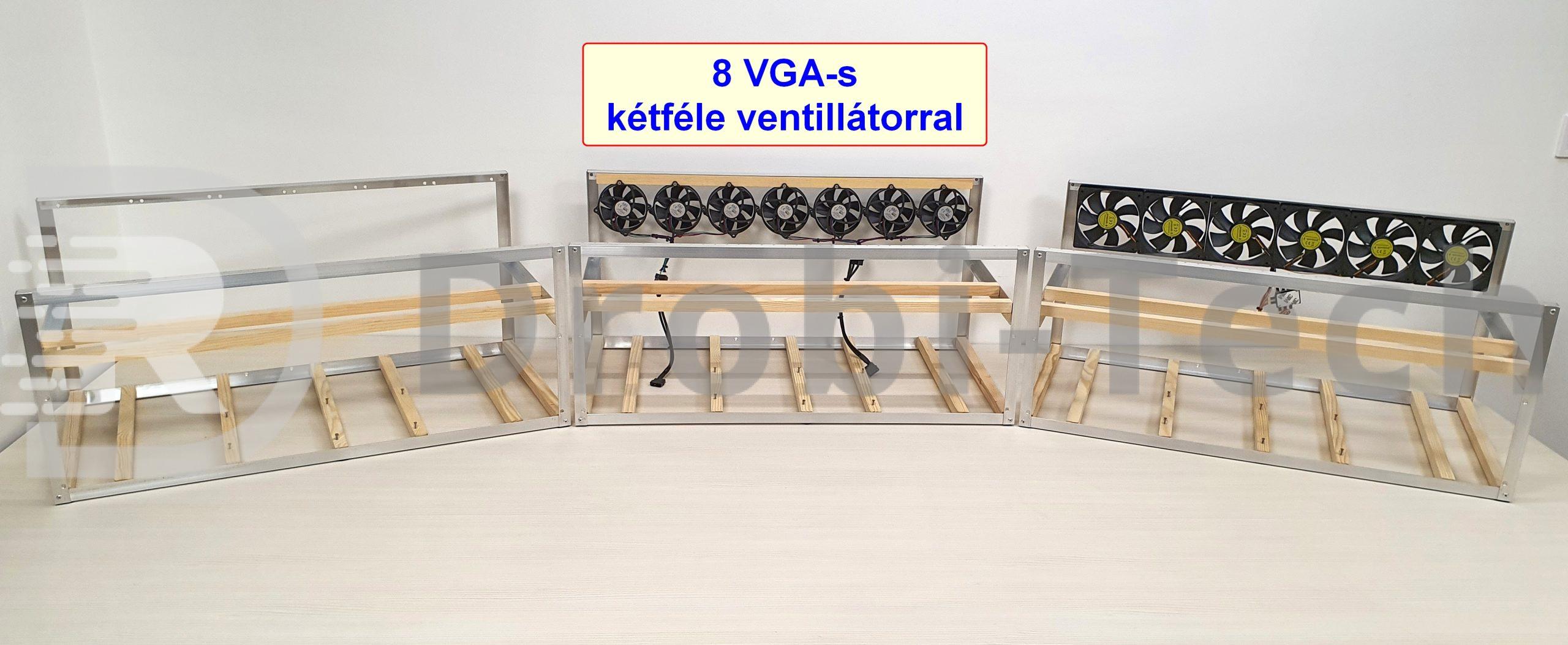 RIG bányászgép KERET, 8 VGA-nak - Image 15