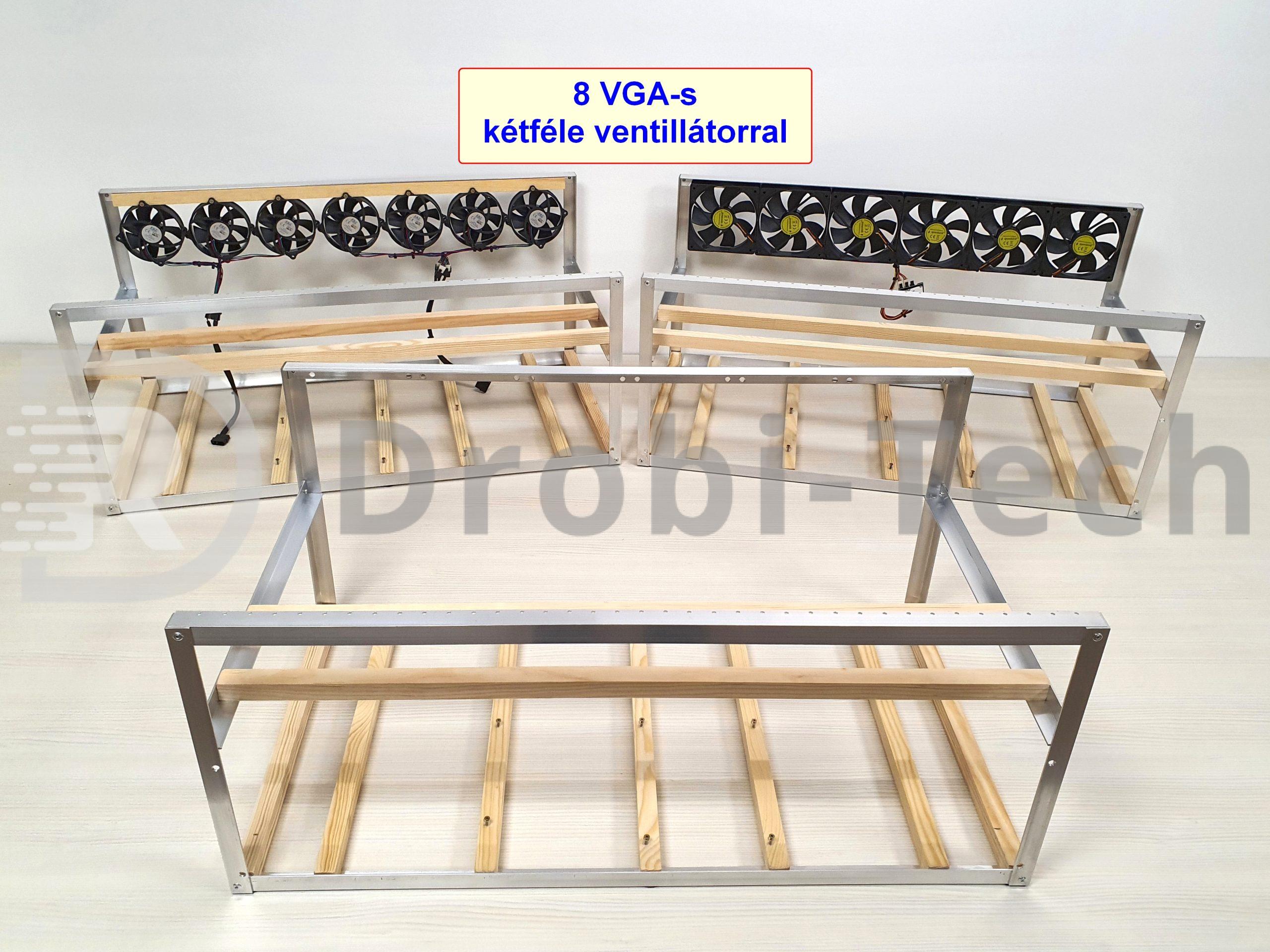 RIG bányászgép KERET, 8 VGA-nak - Image 17