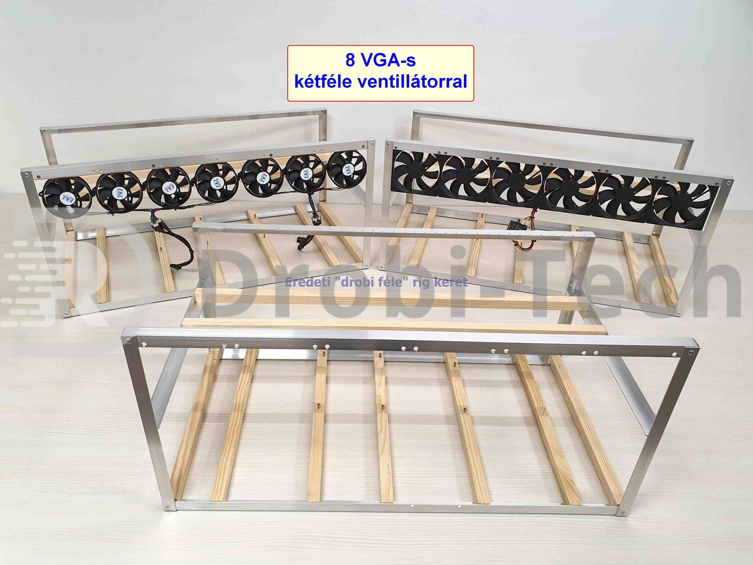 RIG bányászgép KERET, 8 VGA-nak - Image 6